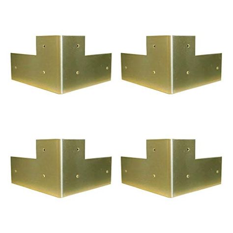 Tiazza 4Pcs Antique Pure Brass Corner Protectors Braces Classical Furniture Tables and Chairs Cabinet Corner Guard Ed... Brass Corners, Classical Furniture, Brass Cabinet, Skirting Boards, Metal Table Legs, Tables And Chairs, Gold Coffee Table, Furniture Feet, Corner Protectors