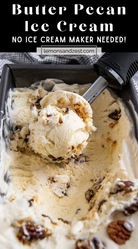 Butter Pecan Ice Cream Recipe, Low Carb Ice Cream Recipe, Weight Watcher Desserts, Butter Pecan Ice Cream, Low Carb Ice Cream, Pecan Ice Cream, Postre Keto, Keto Ice Cream, Low Carb Treats