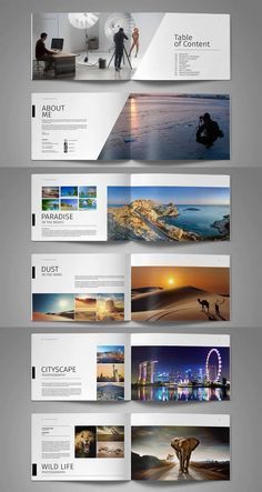 Coffee Table Book Layout, Photography Portfolio Layout, Coffee Table Book Design, Indesign Portfolio, Photo Album Template, Photography Portfolio Template, Mises En Page Design Graphique, Photobook Layout, Photobook Design