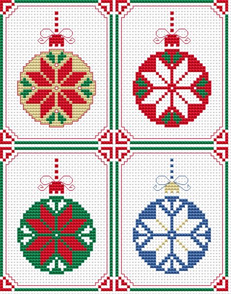 Conjunto de 4 tarjetas de Navidad Cross Stitch Christmas Cards, Holiday Cross Stitch, Xmas Cross Stitch, Cross Stitch Christmas, Winter Cross Stitch, Stitch Gift, Cross Stitch Christmas Ornaments, God Jul, Stitch Christmas