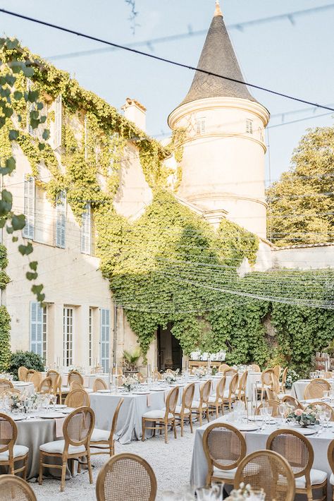 Fairytale Chateau Wedding in France | Marie Chicchirichi French Chateau Wedding Decor, Chateau Wedding Decor, French Castle Wedding, French Chateau Wedding Inspiration, Wedding Venue France, French Wedding Venues, French Chateau Wedding, Enchanted Garden Wedding, Wedding In France