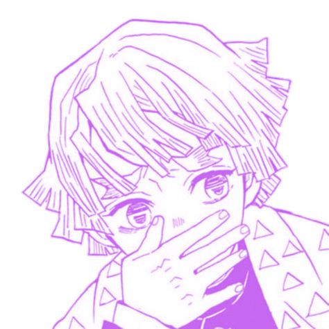 Zenitsu Manga Icon, Zenitsu Manga, Manga Icon, Anime Profile, Ios Icon, Phone Icon, Purple Aesthetic, Editing Pictures, Cartoon Art Styles