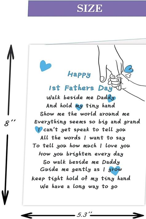 XXDJLP Hilarious First Father’s Day Card from Wife,First Fathers Day Cards Gifts from Baby Girls Boys, Cute 1st Fathers Day Card, Happy Father’s Day Card from Son Daughter Gifts From Baby, 1st Fathers Day, Fathers Day Card, First Fathers Day, Tiny Hand, Fathers Day Cards, Happy Father, To Tell