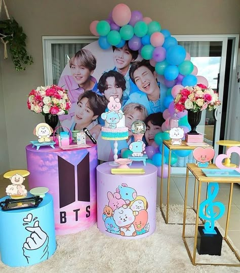 Bts Birthday, Bts Cake, Army's Birthday, Bts Birthdays, Birthday Party Theme Decorations, Bts Merch, Ideas Para Fiestas, Event Services, Blackpink And Bts