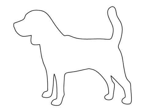 Beagle pattern. Use the printable outline for crafts, creating stencils, scrapbooking, and more. Free PDF template to download and print at http://patternuniverse.com/download/beagle-pattern/ Beagle Outline, Applique Templates Printable Free, Printable Outline, Dog Template, Animal Outline, Dog Outline, Animal Templates, Dog Quilts, Applique Quilt Patterns