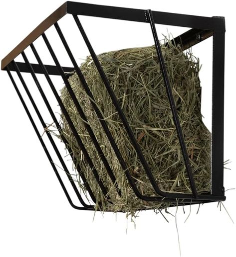 Hay Rack - Premium Quality Hay Feeder Rack for Horses, Goats & Sheep - Designed to Hold 4 Cakes of Hay - Wall Mounted Horse Feed Bucket with Rounded Edges (27 x 13 x 14.5 inches) Goat Hay Feeder, Pig Hooves, Hay Feeder For Horses, Pig Feeder, Horse Feeder, Hay Rack, Horse Hay, Hay Racks, Hay Bag