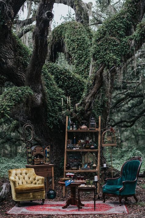 mystical forest wedding lounge #weddinglounge #decor #receptiondecor #lounge #weddingdetails Mystical Forest Wedding, Wiccan Wedding, Wedding Lounge, Mystical Forest, Stil Boho, Wedding In The Woods, Halloween Wedding, Forest Wedding, Foto Inspiration