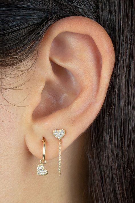 Double Piercing Earrings Ideas Aesthetic, 2nd Ear Piercing Ideas Aesthetic, 2nd Piercing Ideas, 2nd Ear Piercing Ideas, Double Ear Piercing Ideas, Ear Piercing Minimalist, Nose Piercing Ideas, 2nd Ear Piercing, Double Ear Piercing