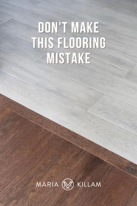 Don't make this flooring mistake with vinyl plank floors (LVP) Vinyl Plank Flooring Bathroom, Plank Tile Flooring, Vinyl Flooring Bathroom, Vinyl Flooring Kitchen, Vinyl Sheet Flooring, Bathroom Vinyl, Laundry Room Flooring, Lvp Flooring, Retro Revival