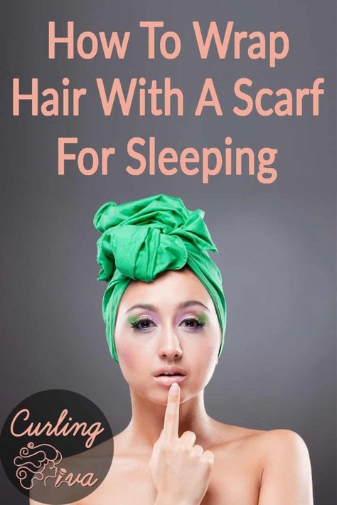 When you wrap hair overnight, you can be assured of a straight, sleek and great look in the morning. By wrapping your hair with a headscarf, you can protect it from frizzing, fraying, bending and unnecessary breakage while you sleep. Protective Hair Wrap, Silk Scarf Curly Hair Sleep, Hair Protection Sleep, Protect Curls While Sleeping, Wrap Your Hair At Night, How To Wrap Hair, Hair With A Scarf, Curly Products, Satin Hair Wrap