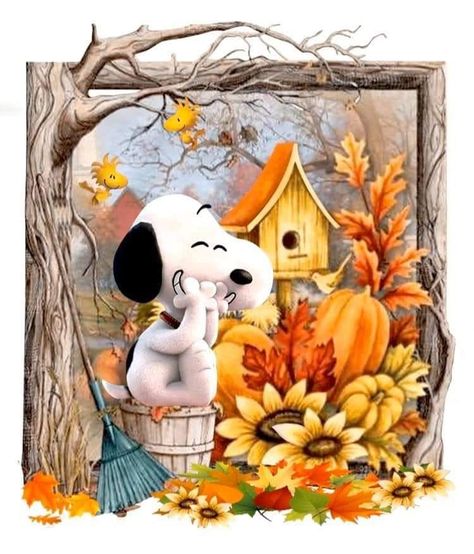 Autumn is my favorite season Snoopy Autumn, Autumn Pics, Snoopy Fall, Good Morning Snoopy, Snoopy Dog, Peanuts Charlie Brown Snoopy, Frida Art, Fall Clipart, Snoopy Funny