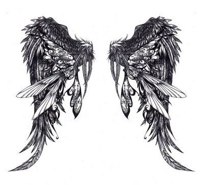 http://tattoomagz.com/angel-wing-tattoos/ Angel Wings Tattoo On Back, Wing Tattoos On Back, Tato Suku, Wing Tattoo Designs, Kunst Tattoos, Muster Tattoos, Angel Wings Tattoo, Wing Tattoo, Angel Tattoo Designs