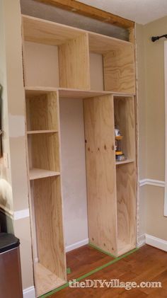 Kitchen Pantry by: theDIYvillage.comhttp://www.thediyvillage.com/2013/03/kitchen-pantry-update.html Pantry Build, Pantry Update, Pantry Diy, Pantry Redo, Pantry Plans, Diy Pantry Organization, Cabinet Build, Closet Cabinet, Pantry Cabinets