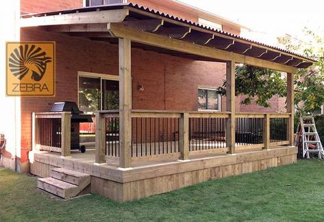 Small Garden Pergola, Covered Patio Design, Cheap Pergola, Patio Deck Designs, Deck Designs Backyard, Covered Deck, Pergola With Roof, Patio Roof, Decks Backyard