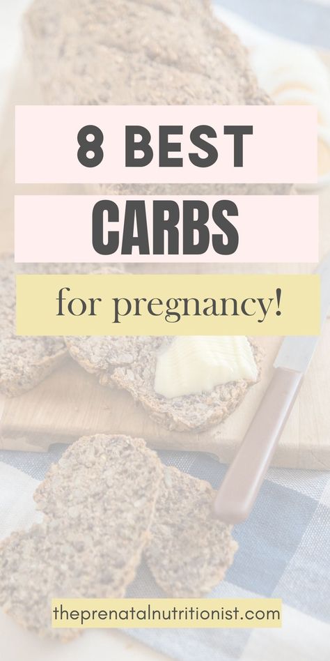 Carbs provide the body with energy. The pregnant body needs the power to support a happy and healthy pregnancy. While some carbohydrate foods are less than nutrient-dense, others contain essential vitamins, minerals, and dietary fiber to help expectant mothers meet nutrient needs throughout their pregnancy. Not all carb foods are created equally. Check out this list of the best 8 carbs for pregnancy! #carbs #healthycarbs #pregnancycarbs #benefitsofcarbs #bestcarbsforpregnancy Complex Carbs List, Healthy Homemade Bread, Carbs List, Nutritious Meal Plan, Quinoa Benefits, Pregnancy Snacks, Prenatal Nutrition, Healthy Substitutions, Pregnancy Cravings