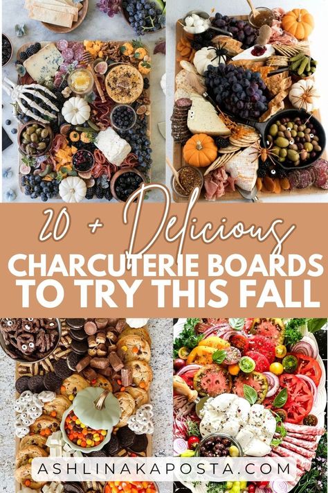 20+ Creative Fall Charcuterie Board Ideas You Should Copy — ASHLINA KAPOSTA Call Charcuterie Board, Dinner Boards For Parties, Frosting Board Charcuterie, Dairy Free Charcuterie Board, Fall Charcuterie Board Ideas, Charcuterie Board Display, Fall Charcuterie Board, Autumn Gathering, Dessert Boards