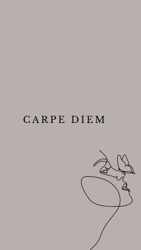 Beige Wallpaper With Quotes, Seize The Day Wallpaper, Carpe Diem Wallpaper Aesthetic, Latin Quotes Wallpaper, Minimalist Wallpaper Quotes, Minimalist Quote Wallpaper, Carpe Diem Aesthetic, Latin Wallpaper, Simple Wallpaper Minimalist