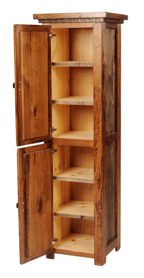 Furniture Pantry, Wood Linen Cabinet, Helmet Storage, Wood Storage Cabinet, Log Cabin Furniture, Barnwood Furniture, Cabin Furniture, Store Fabric, Rustic Storage