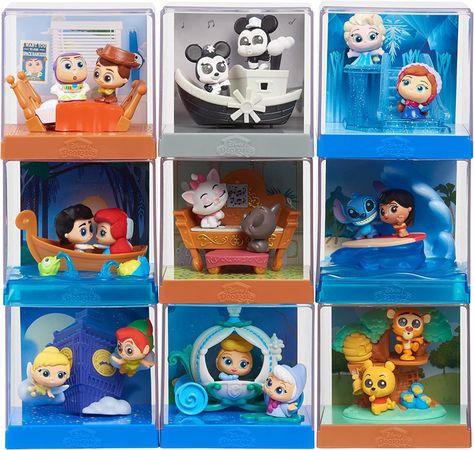 Disney Doorables Movie Moments Series 1 - YouLoveIt.com Disney Doorables Display Ideas, Disney Princess Doll Collection, Disney Doorables, Cat Birthday Party, Lilo Et Stitch, Disney Gif, Disney Figurines, Steamboat Willie, Movie Moments