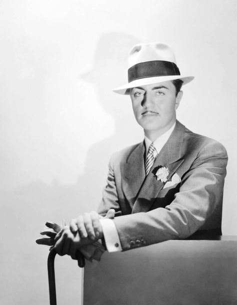 William Powell in a publicity still for Manhattan Melodrama (1934) Classic Actors, William Powell, Clark Gable, Melodrama, Golden Age Of Hollywood, Classic Movies, Hollywood Glamour, Golden Age, Old Hollywood