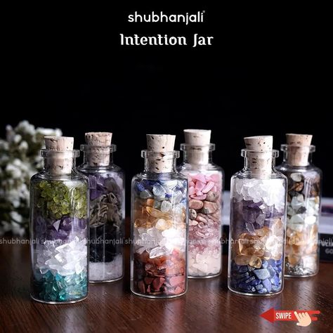 🌟 Manifest Your Desires with *Crystal Intention Jars* ! 🌟 Ever heard of *intention jars*✨ ? They're like tiny powerhouses of positive energy and manifestation magic! ✨️Here's how they work:✨️ *What's an Intention Jar?*♾️ An intention jar is a special container filled with crystals, herbs, and other meaningful items, all charged with your intentions. It's like creating a little universe where your dreams can come to life! *Benefits* * 7 Chakra Intention Jar* : Promotes balance and alignme... Intention Jars, Manifestation Magic, 7 Chakra, Positive Energy, Chakra, Dreaming Of You, Universe, Herbs, Benefits