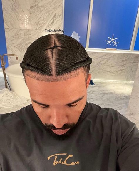 Drake Braids Aesthetic, Drake Cornrows, Drake Hairstyle, Drake Braids, Cornrow Braids Men, Braids With Fade, Certified Lover Boy, Aubrey Graham, New Braided Hairstyles