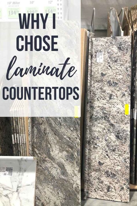 There's more to this trendy countertop than just being budget friendly. Find out why laminate countertops are making a comeback and how to use them in your home. Installing Laminate Countertops, Glam Powder Room, Cultured Marble Countertops, Cost Of Countertops, Batten Wall, Plank Ceiling, Powder Room Makeover, Countertop Options, Faux Brick