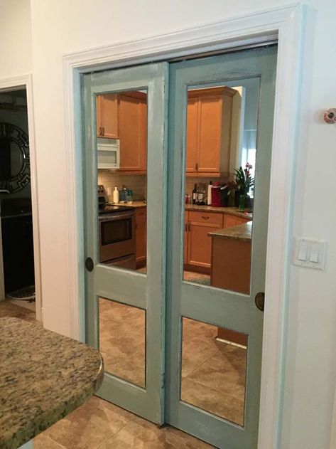 Decorate Mirror Closet Doors, Bifold Closet Doors With Mirrors, Mirrored Bypass Closet Doors, Rooms With Mirror Closet Doors, Diy Mirror Bifold Closet Doors, Diy Mirror Door Closets, Redo Sliding Mirror Closet Doors, Mirror Bypass Closet Doors, Mirrors On Doors