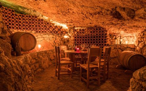 This Wine Tour Takes Travelers to an Underground Cave That’s Only Accessible by Boat Wine Rooms, Limestone Caves, Wine Cave, Underground Caves, Autumn Wine, Cave Tours, Cave House, Drink Wine, Oak Barrel