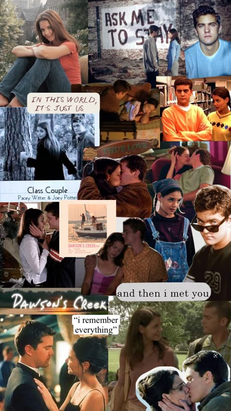 Dawsons Creek Aesthetic Outfits, Pacey And Joey Wallpaper, Dawsons Creek Style, Pacey And Joey Aesthetic, Dawson Creek Aesthetic, Joey And Pacey Aesthetic, Dawson's Creek Joey And Pacey, Pacey Witter Wallpaper, Dawson And Joey