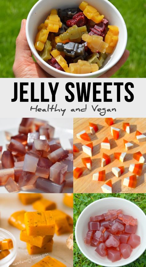 Healthy Jelly Sweets Recipes #vegan #plantbased #candy How To Make Jelly Sweets, Jelly Sweets Recipe, Vegan Candy Recipes, Healthy Jelly Recipes, Jelly Recipes Desserts, Jelly Candy Recipe, Healthy Candy Recipes, Healthy Jelly, Fruit Jellies