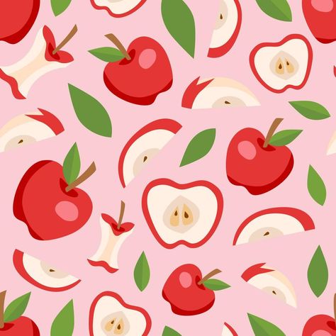 Red Apple seamless pattern. Abstract art print. Design for paper, covers, cards, fabrics, interior items and any. Vector illustration about fruit Design For Paper, Apple Illustration, Interior Items, Abstract Art Print, Fruit Pattern, Paper Cover, Red Apple, Background Patterns, Seamless Pattern