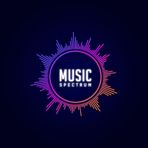 Logo Musik, Lens Flare Photoshop, Music Equalizer, Musical Logo, Best Fb Profile Pic, Sound Logo, Logo Music, Music Logo Design, Dj Logo