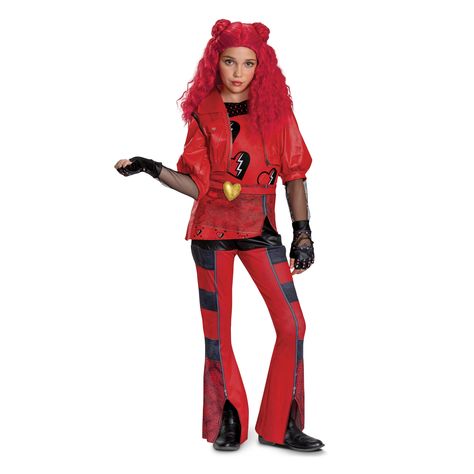 Red Halloween Costume, Descendants Costumes, Descendants 4, Red Halloween, Red Princess, Red Costume, Disney Halloween Costumes, Halloween Wigs, Halloween Costume Shop