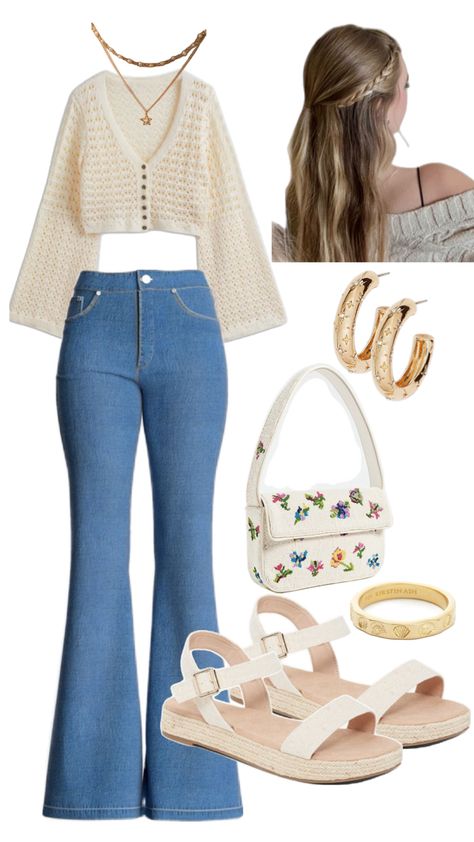 Bootcut Jeans Outfit Aesthetic, Jeans Outfit Aesthetic, Bootcut Jeans Outfit, Neat Casual Outfits, Modesty Outfits, Casual College Outfits, Cute Dress Outfits, Casual Outfit Inspiration, Casual Preppy Outfits