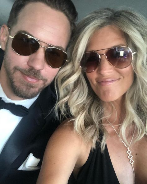 Wes Ramsey and Laura Wright at the 2020 Emmys Wes Ramsey, Laura Wright, Soap Suds, Steve Burton, The Emmys, Haircuts For Curly Hair, Big Show, Hair Haircuts, Bold And The Beautiful