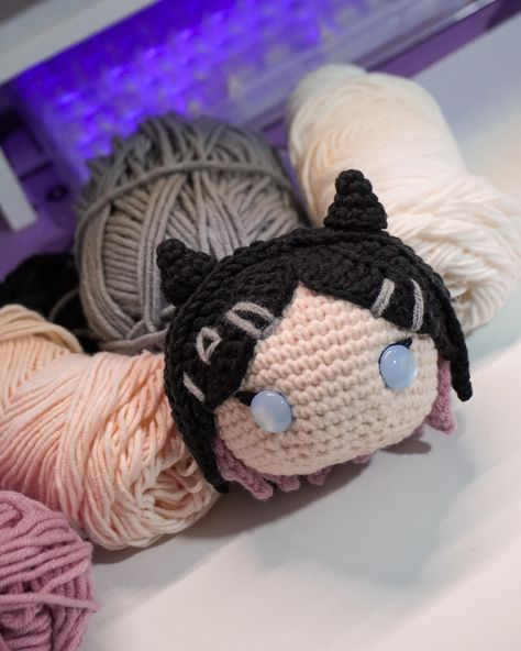 Clove Amigurumi Pattern in the works 🦋💜 #riot #cloveamigurumi #cloveplush #valorant Valorant Crochet, Crocheted Stuff, Crochet Stuff, March 25, Post Ideas, Amigurumi Free, Amigurumi Free Pattern, Crochet Dolls, The Works