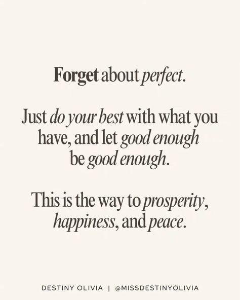 Drop a ⭐️ if this resonates. #perfectionism #reminder #quote #personalgrowth #growthmindset #gentlereminder #positivity #levelupyourlife #personalitydevelopment #highestself #deepthoughts #inspirationalquotes #growth #selfhelp #selfgrowth #lifequotes #changeyourlife #reinventyourself #wordsofencouragement #thoughtoftheday reinvent yourself | highest self | overcoming perfectionism | how to get your life together in 6 months | how to change your life | becoming her | that girl -- You believ... Becoming Her Quotes, Perfectionism Quotes, Overcoming Perfectionism, Action For Happiness, Becoming Her, Perfectionism Overcoming, Get Your Life Together, Gratitude Practice, Reinvent Yourself