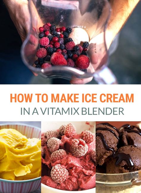 Vitamix Ice Cream Recipes, Vitamix Healthy Recipes, Vitamix Ice Cream, Blender Ice Cream, Banana Nice Cream, Vitamix Blender, Vitamix Recipes, Ice Cream Ingredients, Healthy Ice Cream