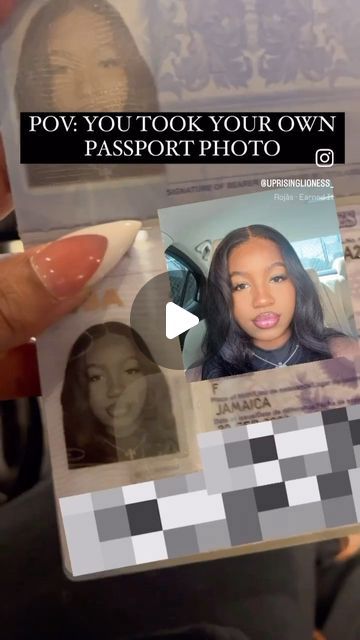 Passport Picture Black Women, What To Wear For Passport Photo, Pretty Passport Photo, Passport Picture Hair, Passport Photo Ideas, Aesthetic Passport Pictures, Passport Aesthetic, Baby Passport, Passport Size Photo