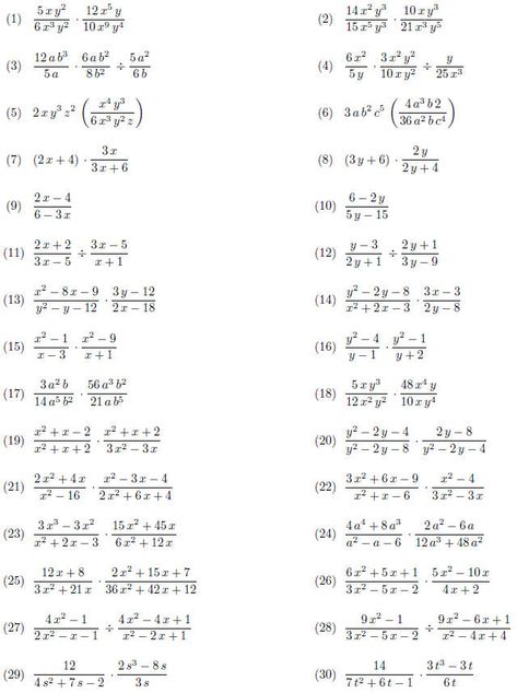 Dividing Rational Expressions Worksheet Simplifying Rational Expressions, Simplifying Radical Expressions, Simplifying Algebraic Expressions, Radical Expressions, Simplifying Expressions, Rational Expressions, Math Answers, Nonfiction Text Features, Rational Numbers