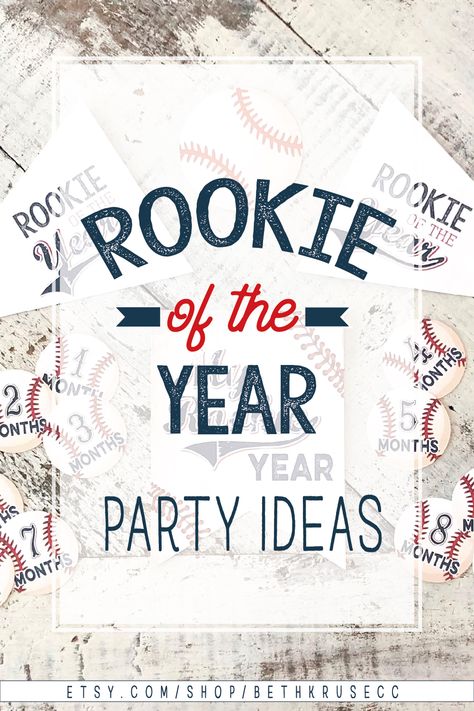 Rookie Of The Year Party, Vintage Baseball Party, Printable Decorations, Diy Party Ideas, Baseball Party, Baseball Theme, Baseball Birthday, Rookie Of The Year, Themes Photo