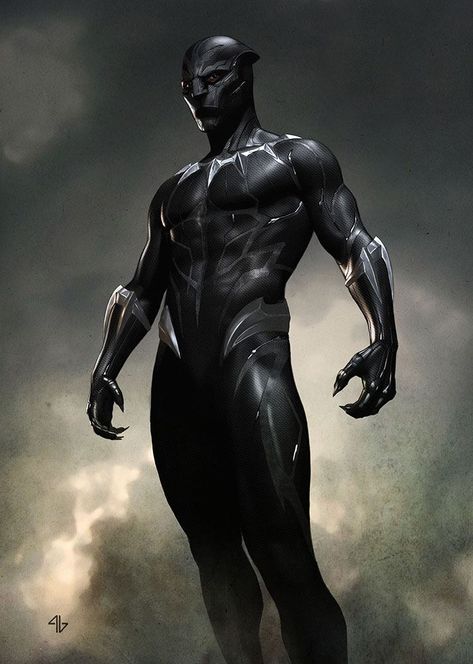 Concept art shows a very different approach to Black Panther Black Panther Suit, Adi Granov, Black Panther Comic, Superhero Art Projects, Marvel Phone Wallpaper, Black Panther Art, Deadpool Wallpaper, The Last Avatar, Marvel Superhero Posters