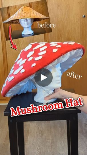 Mushroom Fairy Cosplay, Diy Mushroom Hat, Mushroom Hats, Mushroom Outfit, Mushroom Costume, Fairy Cosplay, Mushroom Hat, Cute Mushroom, Mushroom Fairy