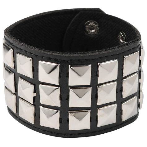 Punk Leather Stud Bracelet - Leather Cuff Biker Bracelet with Studs for Men, Women and Kids By Skeleteen | Michaels® 80s Rock Star, Rock Star Style, Biker Costume, Rockstar Costume, Studded Bracelet, Studs For Men, Biker Bracelet, Goth Style, Punk Jewelry