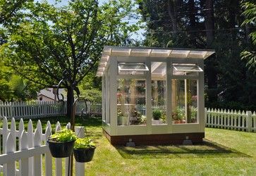 Studio Sprout 8x10 Greenhouse, operable windows - modern - Garage And Shed - Portland - Studio Shed 8x10 Greenhouse, Hill Backyard, Backyard Art Studio, Windows Modern, Cheap Greenhouse, Modern Greenhouses, Diy Greenhouse Plans, Outdoor Greenhouse, Studio Shed