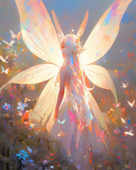 Nyphm Fairy, Fae Oc, Fae Wings, Fae People, Star Fairy, Oc Board, Moon Fairy, Wings Art, Shiny Skin