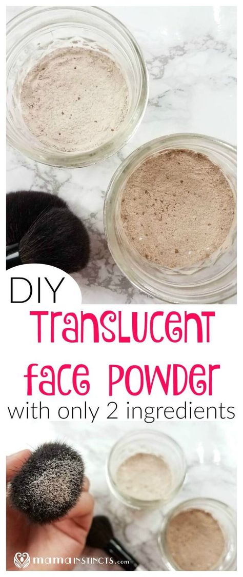 Can you believe this DIY Translucent Face Powder only has 2 ingredients? Talk about an easy DIY beauty product you can easily do at home! Diy Face Powder, Diy Makeup Recipe, Makeup Recipes, Homemade Makeup, Homemade Cosmetics, Semi Homemade, Diy Perfume, Homemade Products, Beauty Magic