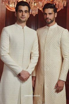 #fashion, #style, #outfitinspiration, #beauty Sawan Gandhi, Groom Indian Wedding Outfits, Engagement Dress For Groom, Indian Wedding Suits Men, Indian Wedding Clothes For Men, Nikah Outfit, Sherwani For Men Wedding, Wedding Kurta For Men, Groom Dress Men