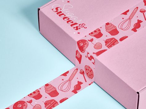 Design By Ayelet, Cake Brand Identity, Patisserie Packaging, Sweets Branding, Pastel Bakery, Cupcake Branding, Cupcake Logo Design, Bakery Branding Design, Bakery Packaging Design